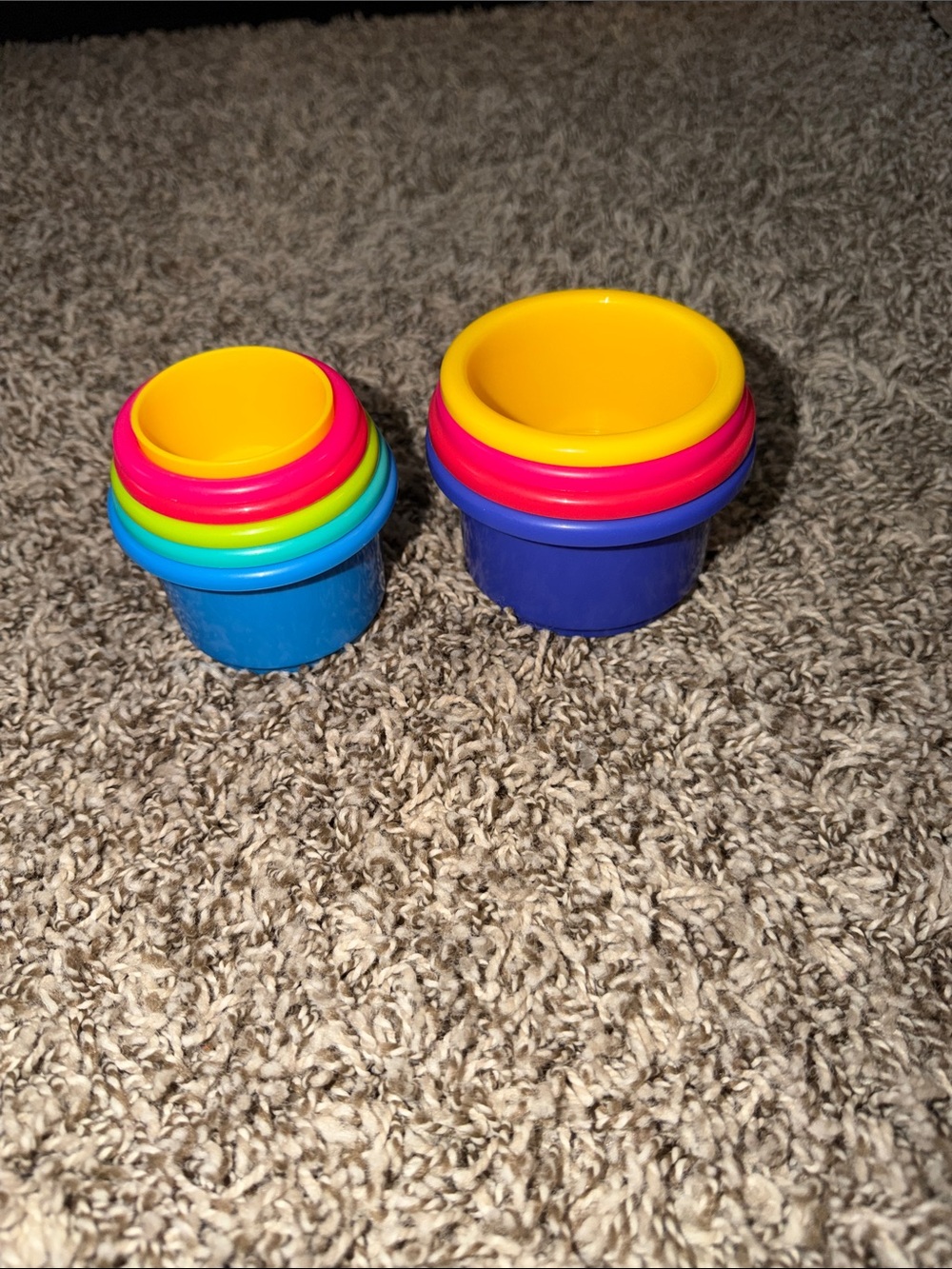 Stacking Nesting Cups Set - Colorful Kids Bath & Play Cups